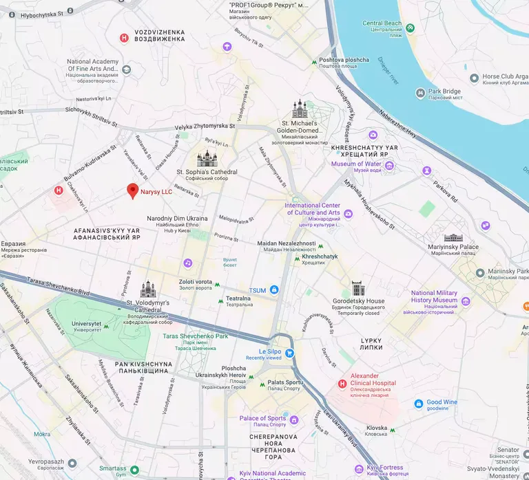 Narysy LLC office location on Google Maps